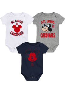 St Louis Cardinals Baby Navy Blue Disney Winning Team One Piece
