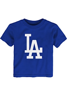 Los Angeles Dodgers Toddler Blue Primary Logo Short Sleeve T-Shirt