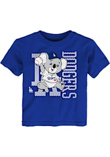 Los Angeles Dodgers Toddler Blue Baby Mascot 2.0 Short Sleeve T-Shirt