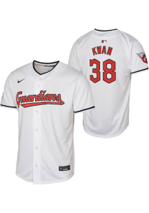 Steven Kwan  Nike Cleveland Guardians Youth White Limited Home Jersey
