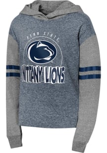 Girls Navy Blue Penn State Nittany Lions Sunday Comics Long Sleeve Hooded Sweatshirt