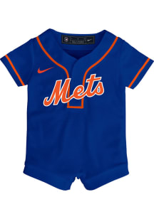 Nike New York Mets Baby Blue Atl Blank Replica Romper Jersey Baseball Jersey