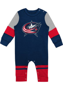 Columbus Blue Jackets Baby Blue Fierce Goalie Long Sleeve One Piece