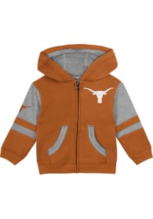Texas Longhorns Toddler Stadium Long Sleeve Full Zip Sweatshirt - Burnt Orange