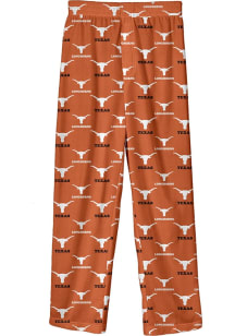 Texas Longhorns Youth Burnt Orange All Over Logo Printed Sleep Pants