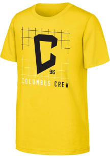Columbus Crew Youth Yellow In The Net Short Sleeve T-Shirt