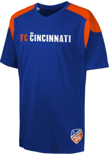 FC Cincinnati Youth Blue Wordmark Short Sleeve T-Shirt