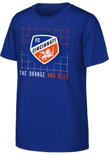 FC Cincinnati Youth Blue In The Net Short Sleeve T-Shirt