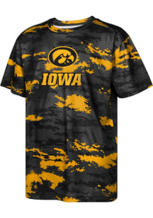 Youth Black Iowa Hawkeyes Scrimmage Short Sleeve T-Shirt