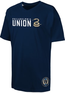 Philadelphia Union Youth Navy Blue Wordmark Short Sleeve T-Shirt