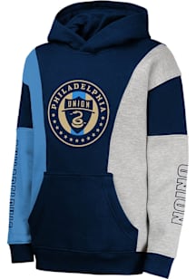 Philadelphia Union Youth Navy Blue Ace In The Hole Long Sleeve Hoodie