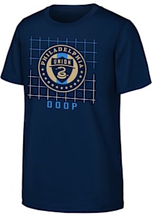 Philadelphia Union Youth Navy Blue In The Net Short Sleeve T-Shirt
