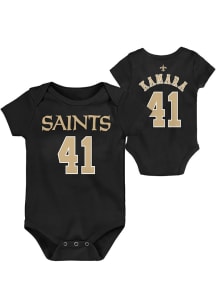 Outer Stuff Alvin Kamara New Orleans Saints Baby Black NN Short Sleeve One Piece