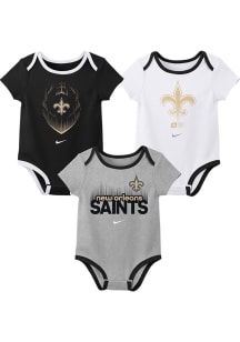 Nike New Orleans Saints Baby Black Team Wordmark One Piece