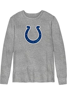 Indianapolis Colts Toddler Grey Primary Logo Long Sleeve T-Shirt