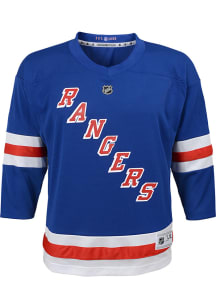 New York Rangers Youth Blue Blank Home Replica Hockey Jersey