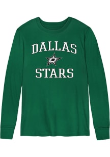 Dallas Stars Boys Kelly Green #1 Design Long Sleeve T-Shirt