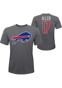 Josh Allen Buffalo Bills Youth Blue Grinder NN Player Tee