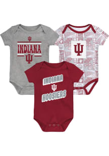 Baby Cardinal Indiana Hoosiers Sunday Commics 3PK SS Design One Piece Set