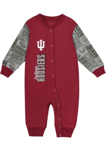 Baby Cardinal Indiana Hoosiers Play Book Long Sleeve One Piece