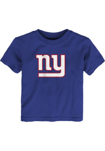 New York Giants Toddler Blue Primary Logo Short Sleeve T-Shirt