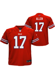 Josh Allen Buffalo Bills Boys Red Nike Alt 2 Replica Football Jersey