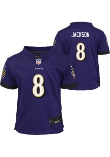 Lamar Jackson Baltimore Ravens Toddler Purple Nike Replica Football Jersey