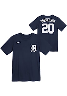 Spencer Torkelson  Detroit Tigers Boys Navy Blue Home NN Short Sleeve T-Shirt