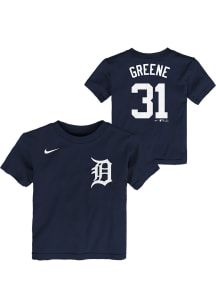 Riley Greene Detroit Tigers Toddler Navy Blue Home NN Short Sleeve Player T Shirt