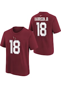 Marvin Harrison Jr. Arizona Cardinals Youth Red Nike NN Player Tee