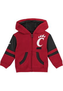 Baby Red Cincinnati Bearcats Stadium Long Sleeve Full Zip Sweatshirt