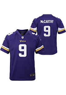 JJ McCarthy Minnesota Vikings Youth Purple Nike Replica Football Jersey