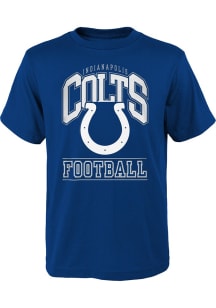 Indianapolis Colts Youth Blue Big Blocker Short Sleeve T-Shirt