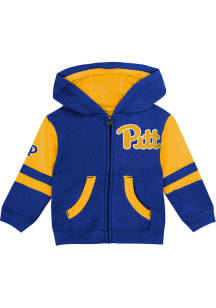 Toddler Blue Pitt Panthers Stadium Long Sleeve Full Zip Sweatshirt