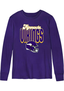 Minnesota Vikings Toddler Purple Tall Boy Long Sleeve T-Shirt