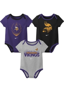 Nike Minnesota Vikings Baby Purple Wordmark One Piece