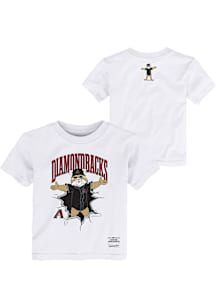 Mitchell and Ness Arizona Diamondbacks Toddler White Breakout Short Sleeve T-Shirt