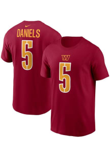 Jayden Daniels Washington Commanders Youth Maroon Player Pride NN Player Tee