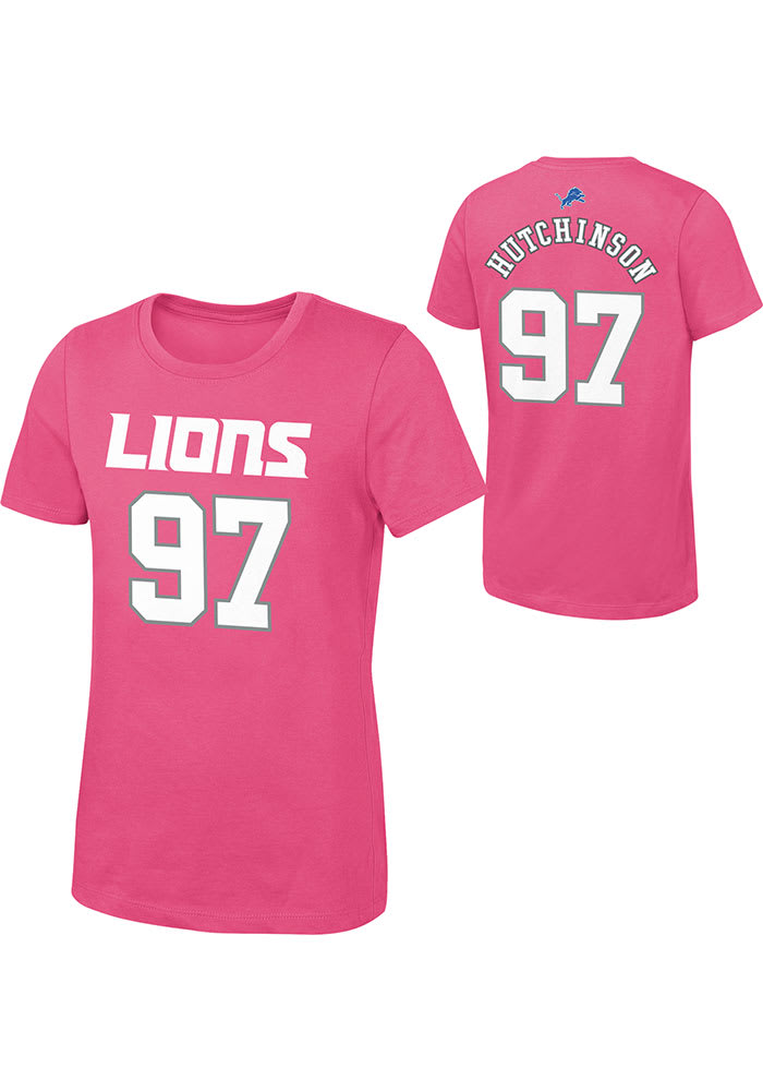 Aidan Hutchinson Detroit Lions Girls NN Short Sleeve Player T
