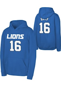 Jared Goff Outer Stuff Detroit Lions Youth NN Long Sleeve Player Hoodie Blue