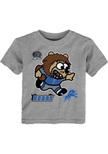 Roary Detroit Lions Infant Sizzle Short Sleeve T-Shirt Grey