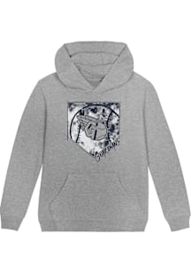Cleveland Guardians Toddler Grey Home Field Long Sleeve Hooded Sweatshirt