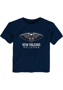 New Orleans Pelicans Infant Primary Logo Short Sleeve T-Shirt Navy Blue