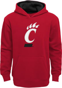 Boys Red Cincinnati Bearcats Prime Long Sleeve Hooded Sweatshirt