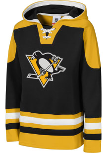 Pittsburgh Penguins Youth Black Ageless Long Sleeve Hoodie