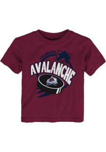 Colorado Avalanche Infant Slap Shot Short Sleeve T-Shirt Maroon