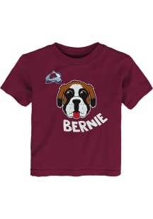 Colorado Avalanche Infant Mascot Head Short Sleeve T-Shirt Maroon