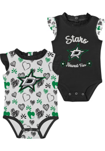 Dallas Stars Baby Black Happy Hearts Set One Piece
