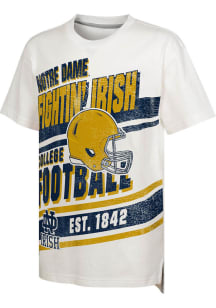 Notre Dame Fighting Irish Youth Oatmeal Lets Get Loud Fball Short Sleeve T-Shirt