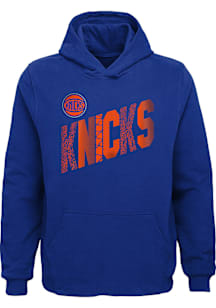 New York Knicks Boys Blue Playground Long Sleeve Hooded Sweatshirt